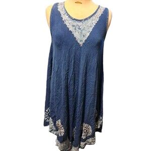 Riviera Sun Summer Dress Women's Small Beach Cover Up Embellished Embroidered
